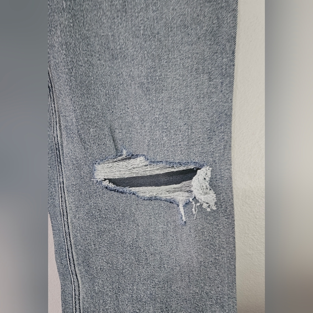 Hollister Straight Leg Opening Baggy Women Jeans Size 26 2r Dad Ultra High Rise - Picture 3 of 14